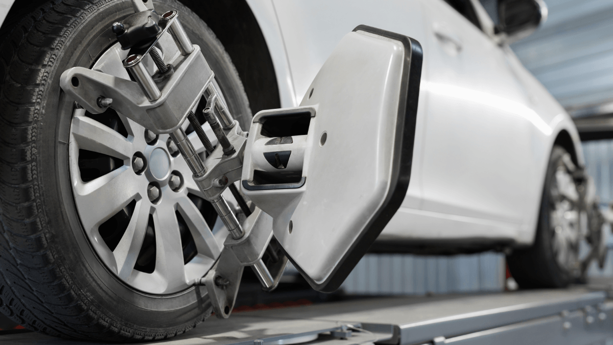 side view of ADAS calibration